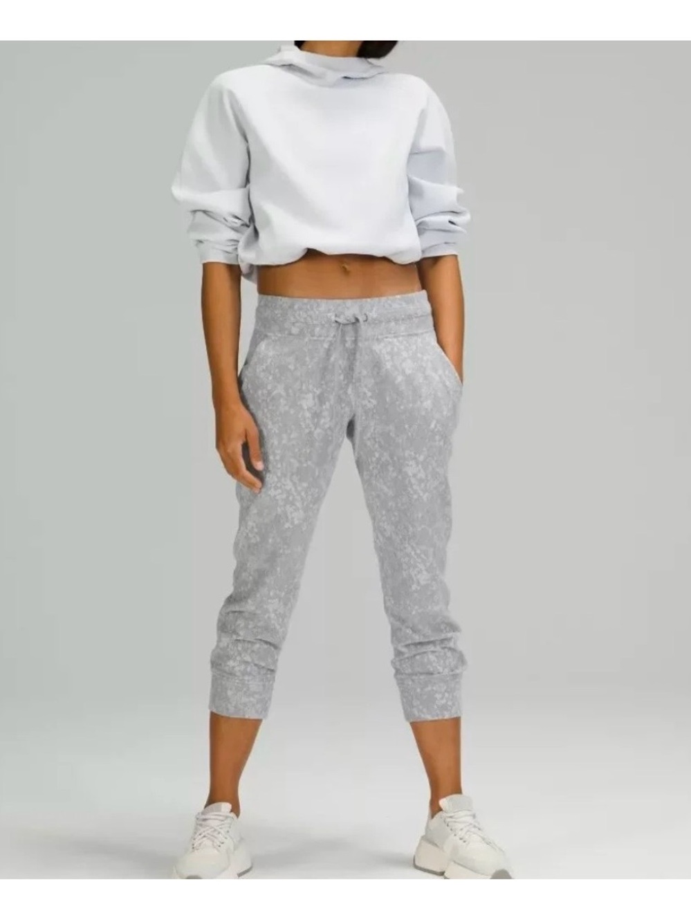 lululemon athletica Ready to Rulu Light Gray Cropped Jogger